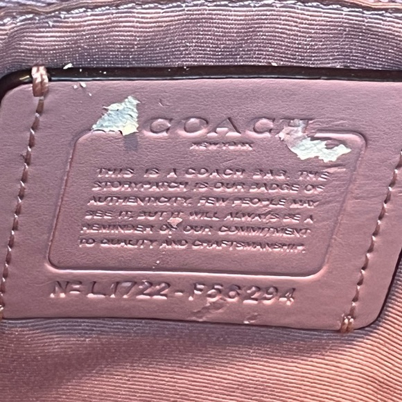 Coach Tan and Pink Shoulder Bag - Picture 10 of 14
